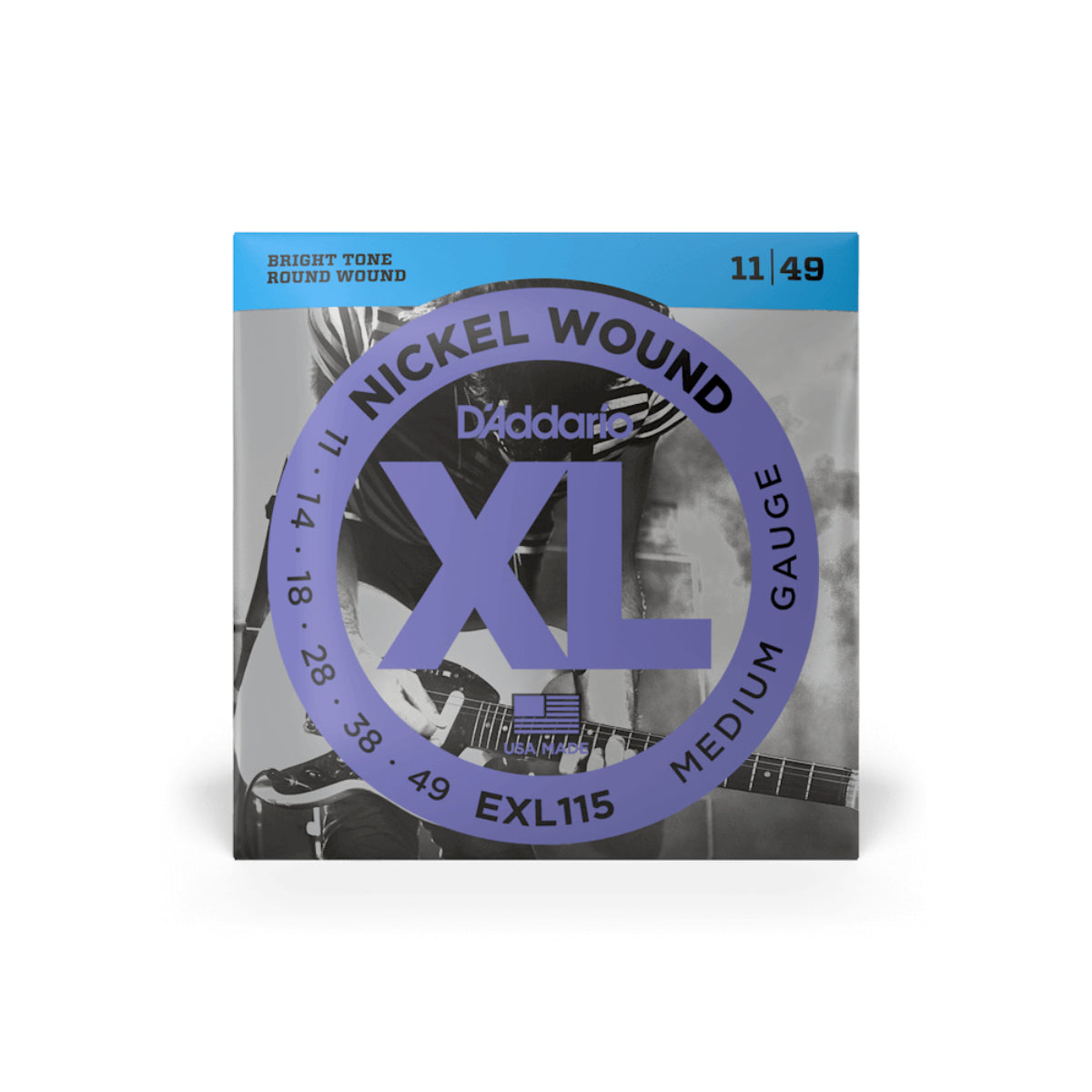 D'Addario EXL115 XL Nickel Round Wound Electric Guitar Strings 011-049